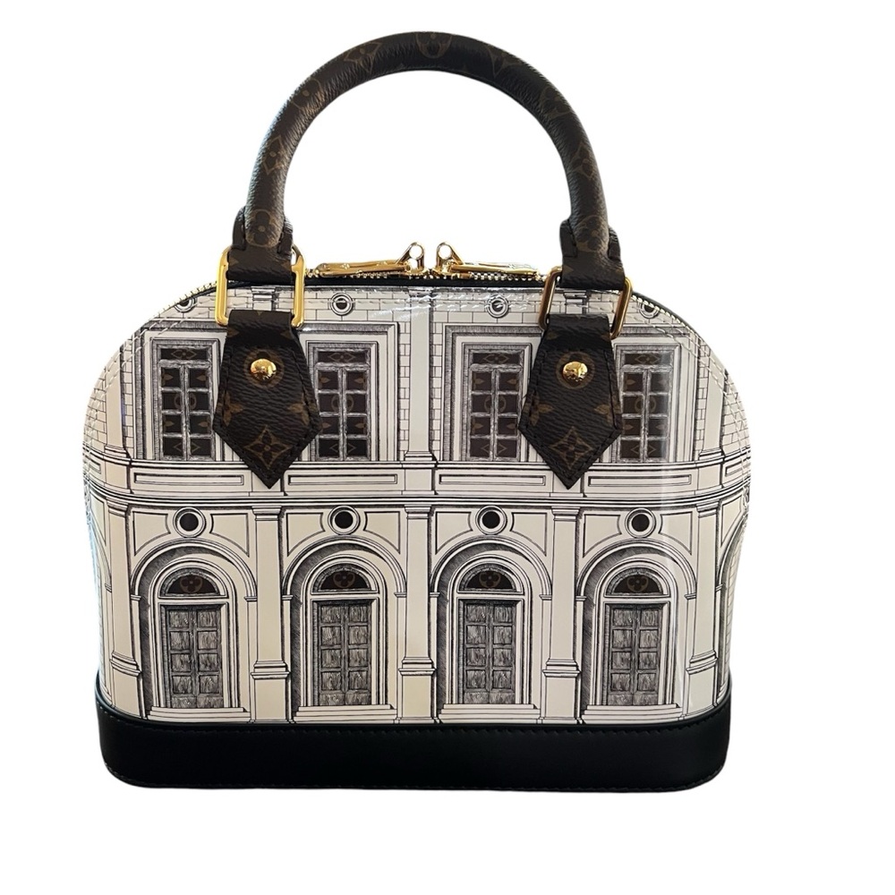 Louis Vuitton Alma Handbag Limited Edition Fornasetti Architettura Print